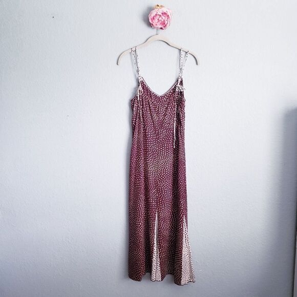 Rag & Bone Dirdre Wine Polka Dot Tank Dress - Picture 7 of 10